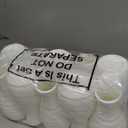 10 Pack Composite Plastic Flower Vases Bulk White Small Tall Conic Floral Vases for Centerpieces Unbreakable Bud Vase for Wedding Party Living Room Decor (Simple)