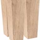 uxcell Furniture Legs, 7 Inch(180mm) Set of 4 Square Solid Wood Couch Legs Feet Chair Table Feet Sofa Support Replacement Parts, Light Brown