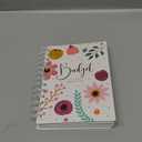 Paper Junkie Floral Monthly Budget Planner, Bill Organizer with 24 Pockets, Debt Payoff Tracker, Payment Checklist (5 x 7 In Budget Notebook)