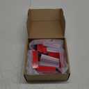 Fulmoon 50 Pcs 1 x 3 Inch Sign Holder, Adhesive Base Sign Holders Multiple Uses for Counters, Warehouses, Base Sign Holders with Strong Adhesive