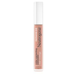 Neutrogena Clear Coverage Color Correcting Concealer Makeup, Lightweight Concealer with Niacinamide for Dark Spots, Oil-, Fragrance-, Paraben- & Phthalate-Free, Peach, 0.24 fl. Oz