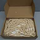 Loetere 4 Pcs 72 ft Christmas Tree Wood Bead Garland Christmas Wooden Beads Garland Hanging Boho Xmas Decor Rustic Farmhouse Home Decor for Table Wall Holiday Mantel Ornaments(Regular,Wood Color)