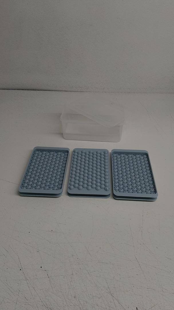 4pcs Round Ice Cube Trays Mini Circle Ice Molds Maker Trays for Freezer Easy to Clean Food Grade Plastic
