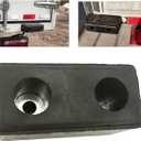 2 Pack Buffers USA Molded Rubber Bumper Block Dock Buffer 6x3x3 for Chassis/Trailers/Truck/Flatbed/Reefer with Steel Washer (4502-1276)