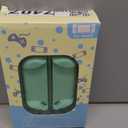 DLseego Protective Case Design for Switch Model, Newest Pattern Animal Crossing Design Cover Case with 2 Pcs Glass Screen Protectors and 4 Pcs Cute Thumb Grip Caps Green Accessories Set