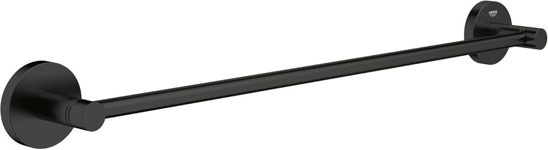 GROHE 406882431 Essentials 18" Towel Bar, Matte Black