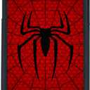 Red Phone Case Spider iPhone X/XS - 5.8In, Shockproof Protective Designer Cute Cool Cover Black Phone Case for Man Boy Women Girls Child (White Red Web)