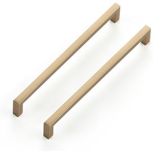 Ravinte 5 Pack Solid 7-1/2 Inch Hole Center Slim Square Bar Champagne Bronze Cabinet Pulls Drawer Handles Kitchen Cabinet Handles Drawer Pulls Kitchen Hardware,5, 7-1/2 Inch Hole Center
