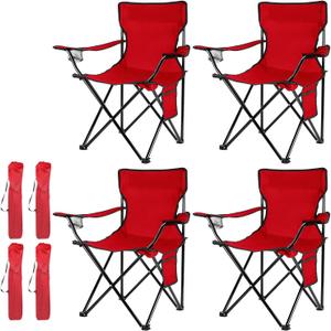 Damei century 4Pack Folding Camping Chairs-Lightweight, Installation-Free, Portable Chair for Beach, Lawn, Outdoor Sports