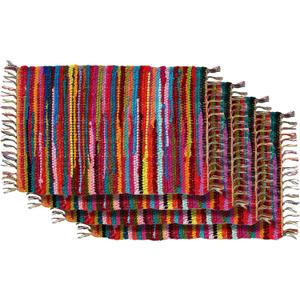 HF by LT Mardi Gras Placemats, 13 x 19 inches, Set of 4, Multi-Colored