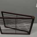 1 Tier Metal Plant Stand Indoor Outdoor, Potted Multiple Flower Pot Holder Rack Plant Shelf, Heavy Duty Planter Display Shelving for Patio Balcony Garden Living Room Decorative (Brown)