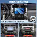 [2+64G] NHOPEEW Car Radio for Toyota 4runner 2010-2021 with Wireless Carplay and Android Auto - 9 Inch Touch Screen Android Car Stereo - DSP/GPS Navi/WiFi/SWC/Bluetooth + AHD Backup Camera
