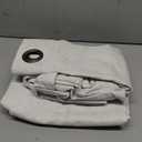 NICETOWN 100% Blackout Curtains 95 inches Length for Dining Room, 2 Panels Set, 52" Wide, Farmhouse Style Room Warming Window Draperies with Thermal Insulated Liners for Winter (Natural)