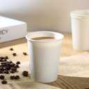 100 Park Disposable Hot Coffee Cups - Bulk 8 Oz Paper Cups, Disposable cups