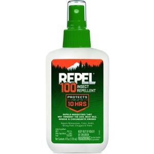 Repel 100 Insect Repellent, 4 Ounces, With DEET, 10-Hour Protection Long-Lasting Insect Repellent Pump Spray Repels Mosquitoes, Ticks, Gnats, Biting Flies, Chiggers And Fleas, 6 Pack 118 mL