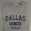 Dallas Texas TX Vintage Sports Design Navy Print T-Shirt, S