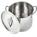 IMUSA USA Stainless Steel Stock Pot 12-Quart, Silver