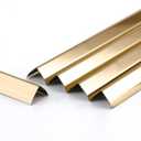 L Molding Stainless Steel Corner Guards with 90 Angle for Wall Cabinet Baseboard Protection and Decoration, 2.9ft x 0.59in (6pcs)