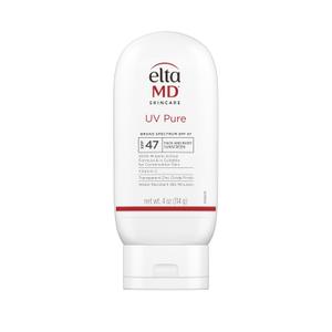 EltaMD UV Pure Face and Body Sunscreen, SPF 47 Mineral Sunscreen for Kids and Adults, Water Resistant Up to 80 Minutes, Oil Free Zinc Oxide Formula BBD: 09/2027