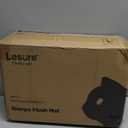 LE SURE Cute Orthopedic Dog Bed Large Sized Dog, Waterproof Chic Flat Pet Beds with Removable Washable Cover, Fuzzy Thick Egg Crate Foam Pet Mat for Indoor Use (36" x 27", Cream)