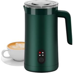 Milk Frother, 4 in 1 Electric Milk Steamer, 13.5oz Automatic Warm and Cold Foam frother for Coffee, Latte, Macchiato, Cappuccino, Hot Chocolate