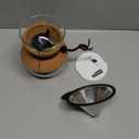 Bodum 17oz Pour Over Coffee Maker, High-Heat Borosilicate Glass with Reusable Stainless Steel Filter and Cork Grip - Made in Portugal