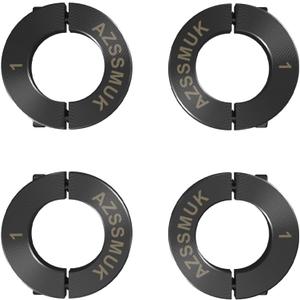 AZSSMUK 1" Bore Double Split Shaft Collar Black Oxide Set Screw Style (4 PCS)