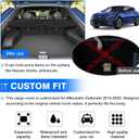 Powerty Cargo Cover for Kia EV6 2022-2025 2026 Trunk Cover Retractable Trunk Shielding Shade EV6 Accessories Cargo Luggage Cover Black