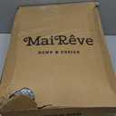 MaiRve Queen Size Comforter Set Navy Blue, Classic Plaid Farmhouse 7 Pieces Bedding Set, All Season Lightweight Bed in a Bag with Sheets, Pillowcases & Shams