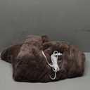 Sunbeam Royal Luxe Night Fog Heated Blanket 12-Heat Settings Auto Off Machine Washable Twin