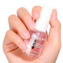 GELLEN 3-In-1 Clear Nail Strengthener, Base Top Coat, No Base Top & Light Needed, Shine Nail Polish Fortify Harden Weak Brittle Nails | Keratin Vitamin E, Anti-yellow | Toxin TPO HEMA Free, No Pink