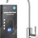 ESOW Kitchen Water Filter Faucet, 100% Lead-Free Drinking Water Faucet Fits Most Reverse Osmosis Units or Water Filtration System in Non-Air Gap, Stainless Steel 304 Body Brushed Nickel Finish