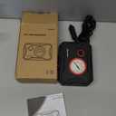 AVID POWER 12V Tire Inflator Portable Air Compressor, Portable Car Air Pump w/Display Gauge and LED Light, Air Pump for Car Tires, Bike, Motorcycle, Compact, Lightweight (Black Red)