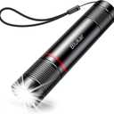 Blukar Flashlight Rechargeable, High Lumens Flashlight, Super Bright Small LED Flash Light- Zoomable, Adjustable Brightness, Long Lasting for Camping, Outdoors and Home Emergency (3 Pack, Black)