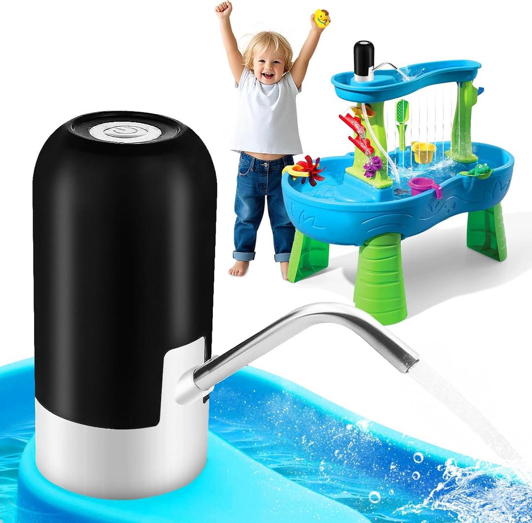 LBAIBB Water Table Pump for Step 2 - Cordless, Portable, Compatible with Most Water Tables - Pump for Water Table Toys Accessory for Kids Fun - Runs 3 Hours