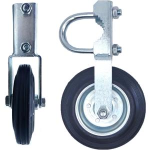 Gate Wheels for Metal Tube Gate Driveway Gate Fence Wheels for Gates Farm Gate Wheel Swing Gate Fence Fits 1-5/8" to 2" O.D. Round Tube Gate Latches for Metal Gates