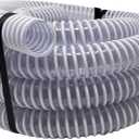 Sealproof 1.5" Pool Filter Pump Connection Hose for Above Ground Pools, 20 FT x 1-1/2 Inch Premium Quality Kinkproof PVC, Made in USA | Cut to Desired Length, Includes 4 Hose Clamps