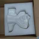 Ceramic Face Vase, White Flower Vases for Decor Female Form Head Half Body Vase Boho Unique Decorative Modern Style for Home Living Room Office Book Shelf (Medium)