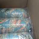 Set of 4 Outdoor Dining Chair Cushions, Comfort Patio Seating Cushions, 44 x21x4.5 inch, Single Welt and Zipper, Verdant Leaf Canopy