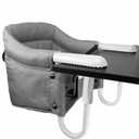 Portable Hook on High Chair for Baby & Travel Toddler from 6-36 Months  Clip on Baby Seat for Table  Fast Table Chair for Travel & Dining Including Storage Bag - Gray