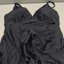 Blooming Jelly Women's High Waisted Bikini Sets Tummy Control Swim Skirt Two Piece Swim Suit 2025 Retro Swimsuit (X-Large, Black)