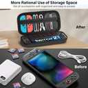 Kammkonb Switch 2 Carrying Case for Nintendo Switch 2 (2025) Hard Shell Travel Case with Screen Protector, Silicon Protective Cover - Portable Travel Bag for Switch2 Console and Accessories - Black