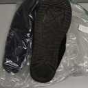 Shoeslocker Mens Slippers Moccasin House Shoes Soft Memory Foam Slip-on Indoor/Outdoor (9-10, Black)