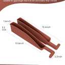 Pair of Car Console Organizer Storage, Car Seat Accessories, Car Seat Gap Filler Organizer Fit Sedan SUV Truck Brown