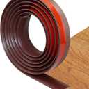 Floor Transition Strip Self Adhesive Carpet & Flooring Transitions Edging Trim Strip PVC Threshold Transitions Suitable for Threshold Height Less Than 5mm (10Ft, Wood Grain Coffee)