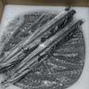 10X Large Rectangle Magnifying Glass with Light and stand, 5*3 Inch Real Glass 5 Color Modes Stepless Dimmable Arm Swing LED Floor Lamp, 3in1 Lighted Magnifier for Reading Painting Craft Close Work