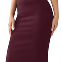 Sweet Hearts Women’s Basic Stretch Pencil Skirt- Regular & Plus Size- Below Knee Office Midi Bodycon Nylon Skirt Made in USA, S