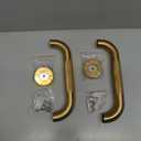 Shower Grab Bar, 2 Pack 12 Inch Gold Bathroom Grab Bar, 1.25" Diameter 304 Stainless Steel Anti-Slip Grab Bars for Bathtubs and Showers, Handicap Shower Grab Bar for Seniors Elderly