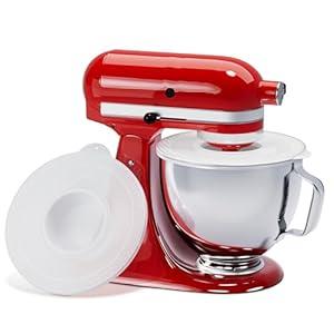 Food-Grade Mixer Bowl Cover for KitchenAid 4.5-5 Quart Tilt-Head Stand Mixers, Mixer Splatter Guard Lid to Prevent Spilling of Ingredients, as Kitchenaid Mixer Attachments