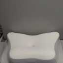 Cervical Neck Pillow - Cooling Ergonomic Neck Support Pillow for Sleeping, Orthopedic Contour Memory Foam Pillows for Side, Back & Stomach Sleepers with Pillowcase (White)